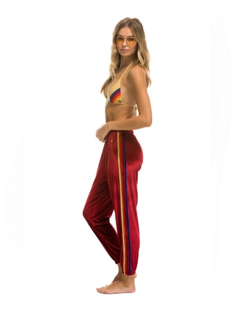 Aviator Nation classic velvet sweatpants S